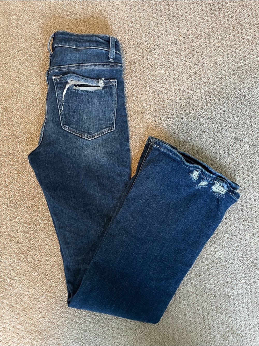 Vervet Los Angeles high rise flare jean